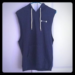 NWOT Barbella Box muscle tank with hood